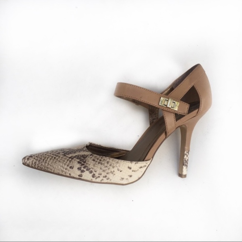 Bcbgeneration Snake Print Pointed Toe Mary Jane - image 5